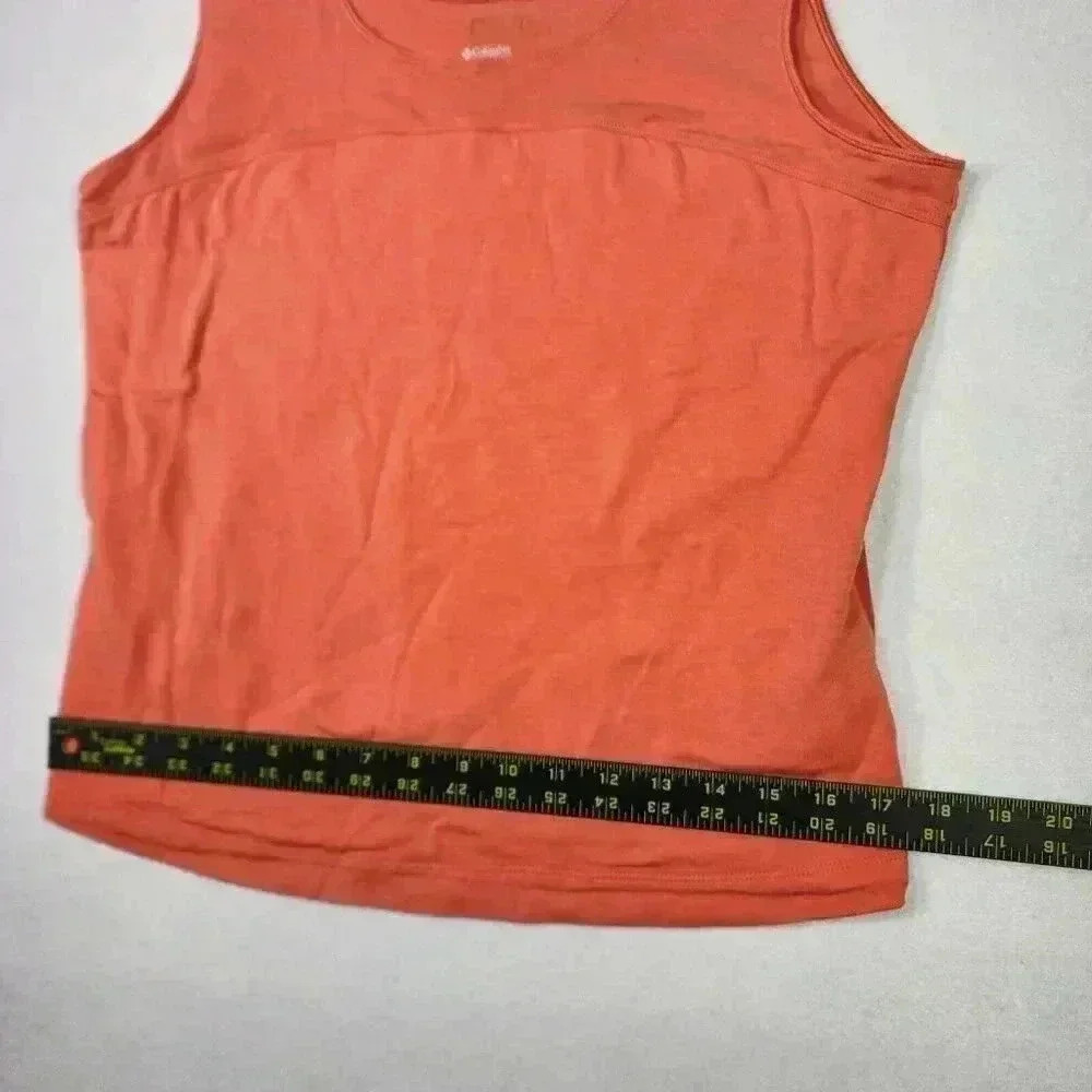 Columbia Womens Lightweight‎ Tank XL Peach Front Lined Workout Yoga Sports - Picture 9 of 14